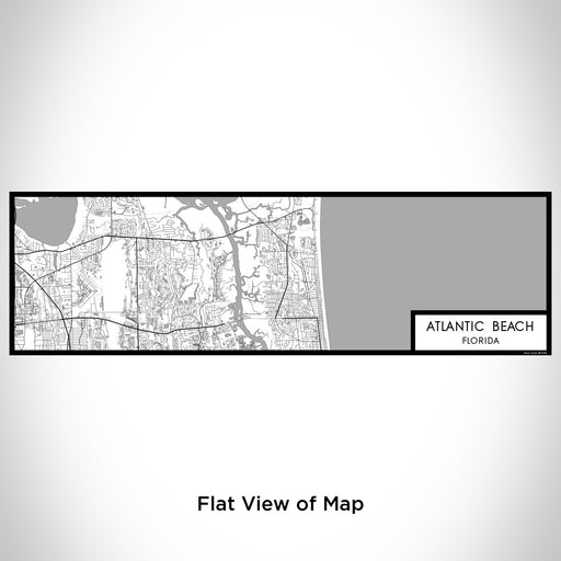 Flat View of Map Custom Atlantic Beach Florida Map Enamel Mug in Classic