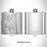 Rendered View of Atlantic Beach Florida Map Engraving on 6oz Stainless Steel Flask