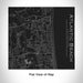 Rendered View of Atlantic Beach Florida Map Engraving on 17oz Stainless Steel Insulated Tumbler in Black