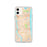 Custom iPhone 11 Atlantic Beach Florida Map Phone Case in Watercolor