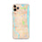 Custom iPhone 11 Pro Max Atlantic Beach Florida Map Phone Case in Watercolor
