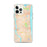 Custom iPhone 12 Pro Max Atlantic Beach Florida Map Phone Case in Watercolor