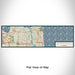 Flat View of Map Custom Atlantic Beach Florida Map Enamel Mug in Woodblock