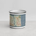 Front View Custom Atlantic Beach Florida Map Enamel Mug in Woodblock