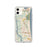 Custom iPhone 11 Atlantic Beach Florida Map Phone Case in Woodblock