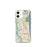 Custom iPhone 12 mini Atlantic Beach Florida Map Phone Case in Woodblock