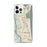 Custom iPhone 12 Pro Max Atlantic Beach Florida Map Phone Case in Woodblock