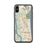 Custom iPhone X/XS Atlantic Beach Florida Map Phone Case in Woodblock