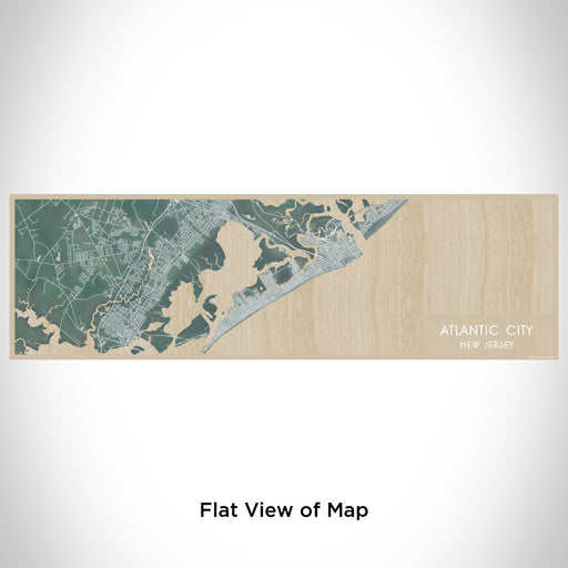 Flat View of Map Custom Atlantic City New Jersey Map Enamel Mug in Afternoon