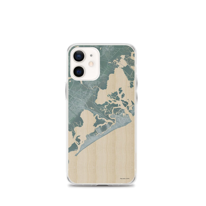 Custom iPhone 12 mini Atlantic City New Jersey Map Phone Case in Afternoon