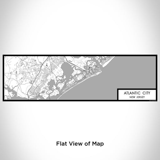 Flat View of Map Custom Atlantic City New Jersey Map Enamel Mug in Classic
