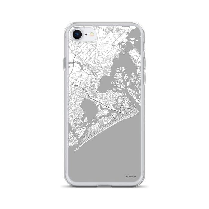 Custom iPhone SE Atlantic City New Jersey Map Phone Case in Classic