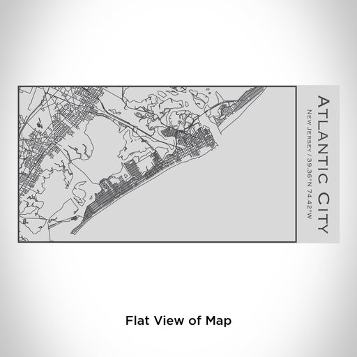 Rendered View of Atlantic City New Jersey Map Engraving on 17oz Stainless Steel Insulated Cola Bottle