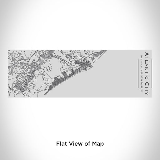 Rendered View of Atlantic City New Jersey Map Engraving on 10oz Stainless Steel Insulated Cup with Sipping Lid