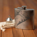 Atlantic City New Jersey Custom Engraved City Map Inscription Coordinates on 6oz Stainless Steel Flask