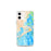 Custom iPhone 12 mini Atlantic City New Jersey Map Phone Case in Watercolor