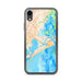 Custom iPhone XR Atlantic City New Jersey Map Phone Case in Watercolor