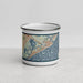 Front View Custom Atlantic City New Jersey Map Enamel Mug in Woodblock