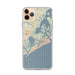 Custom iPhone 11 Pro Max Atlantic City New Jersey Map Phone Case in Woodblock