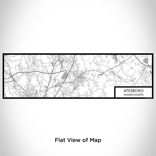 Flat View of Map Custom Attleboro Massachusetts Map Enamel Mug in Classic