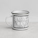 Left View Custom Attleboro Massachusetts Map Enamel Mug in Classic