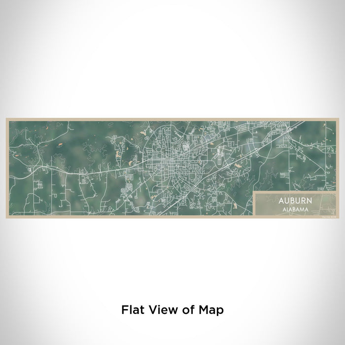 Flat View of Map Custom Auburn Alabama Map Enamel Mug in Afternoon