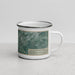 Right View Custom Auburn Alabama Map Enamel Mug in Afternoon