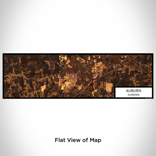 Flat View of Map Custom Auburn Alabama Map Enamel Mug in Ember