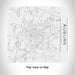 Rendered View of Auburn Alabama Map Engraving on 17oz Stainless Steel Insulated Tumbler in White