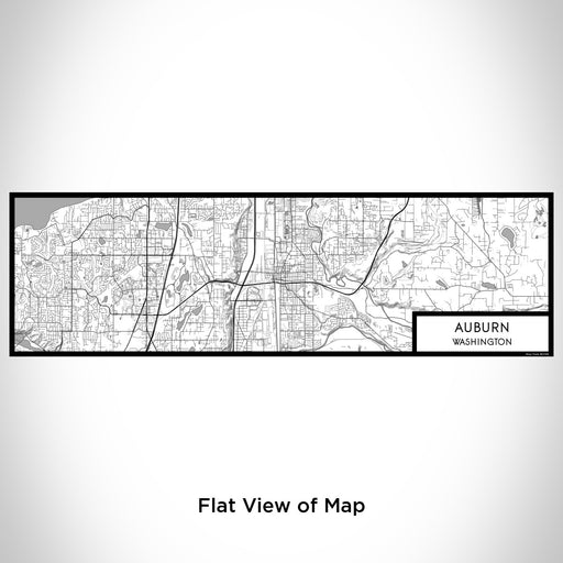 Flat View of Map Custom Auburn Washington Map Enamel Mug in Classic