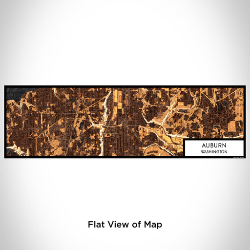Flat View of Map Custom Auburn Washington Map Enamel Mug in Ember
