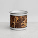 Front View Custom Auburn Washington Map Enamel Mug in Ember