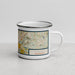 Right View Custom Auburn Washington Map Enamel Mug in Woodblock