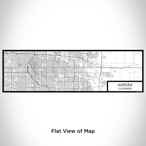 Flat View of Map Custom Aurora Colorado Map Enamel Mug in Classic