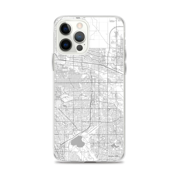 Custom Aurora Colorado Map iPhone 12 Pro Max Phone Case in Classic