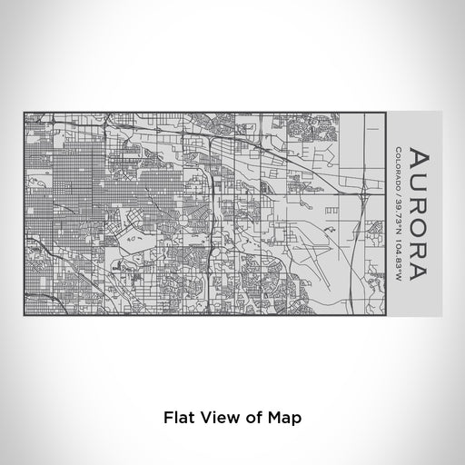 Rendered View of Aurora Colorado Map Engraving on 17oz Stainless Steel Insulated Cola Bottle