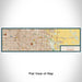 Flat View of Map Custom Aurora Colorado Map Enamel Mug in Woodblock