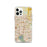 Custom Aurora Colorado Map iPhone 12 Pro Phone Case in Woodblock