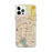 Custom Aurora Colorado Map iPhone 12 Pro Max Phone Case in Woodblock