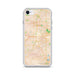 Custom Aurora Illinois Map iPhone SE Phone Case in Watercolor