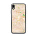 Custom Aurora Illinois Map Phone Case in Watercolor