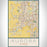 Aurora Illinois Map Print Portrait Orientation in Woodblock Style With Shaded Background