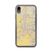 Custom Aurora Illinois Map Phone Case in Woodblock