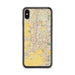 Custom Aurora Illinois Map Phone Case in Woodblock