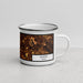 Right View Custom Austin Texas Map Enamel Mug in Ember