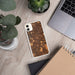 Custom Austin Texas Map Phone Case in Ember