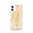 Custom Austin Texas Map iPhone 12 Phone Case in Watercolor