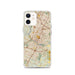 Custom Austin Texas Map iPhone 12 Phone Case in Woodblock