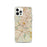 Custom Austin Texas Map iPhone 12 Pro Phone Case in Woodblock