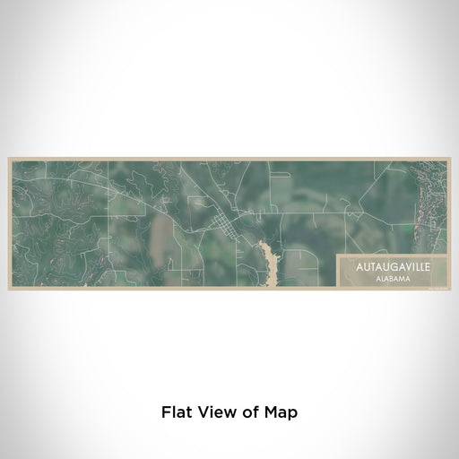 Flat View of Map Custom Autaugaville Alabama Map Enamel Mug in Afternoon